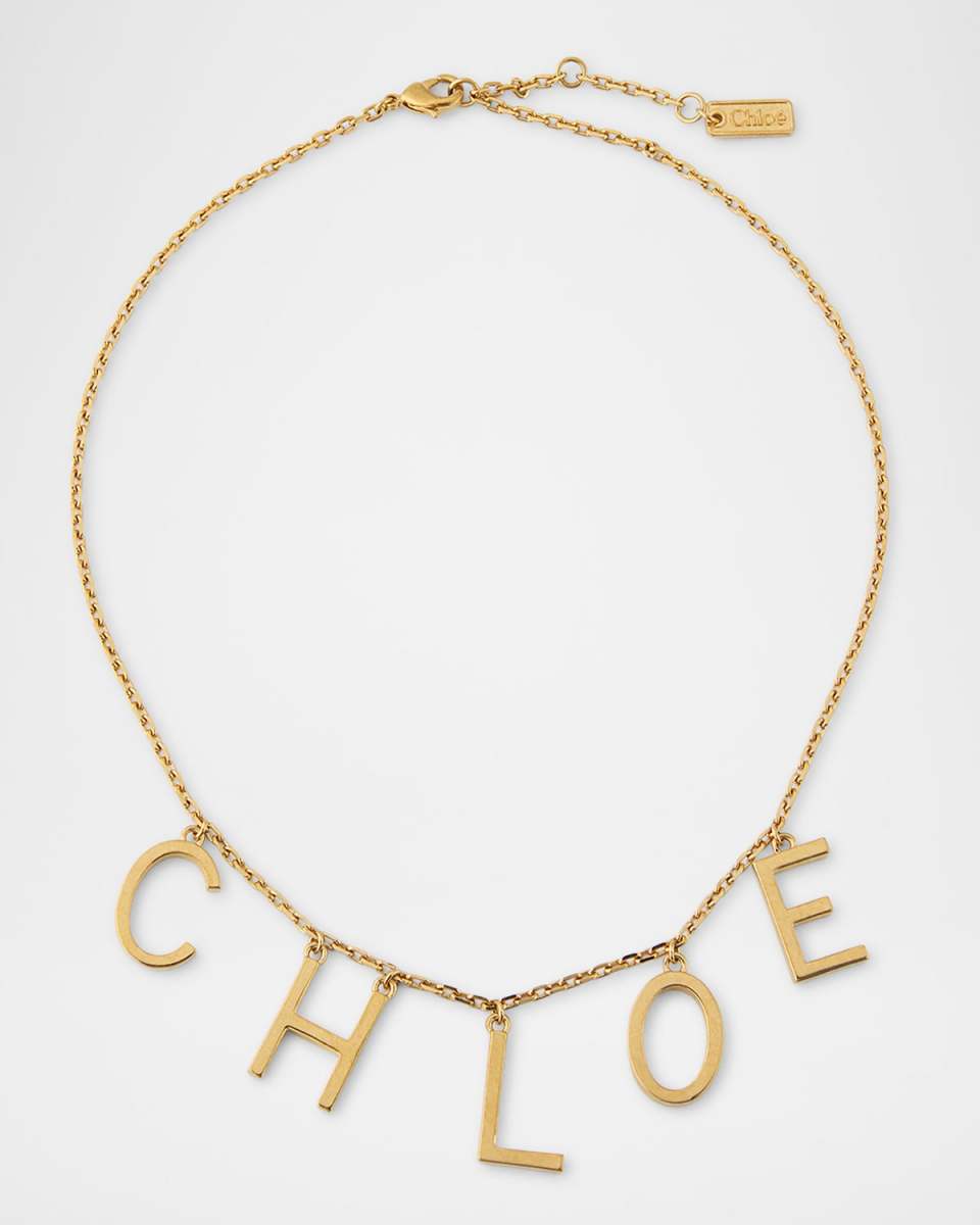 Letters Logo Chain Necklace